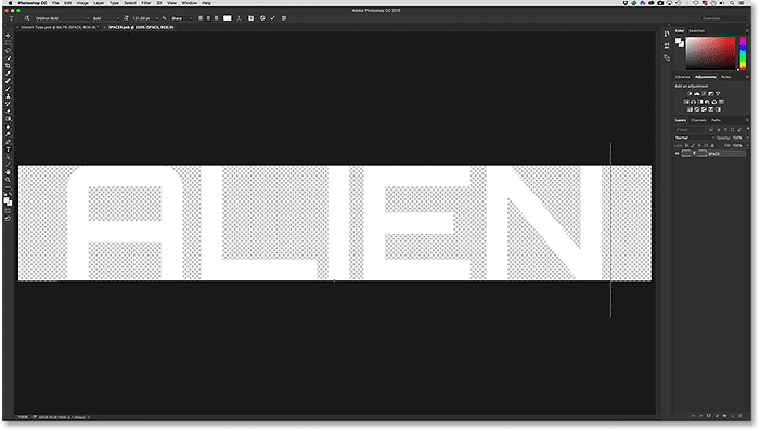 Editing the text inside the Smart Object.