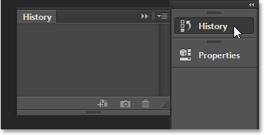 Expanding the History panel. Image © 2013 Steve Patterson, Photoshop Essentials.com