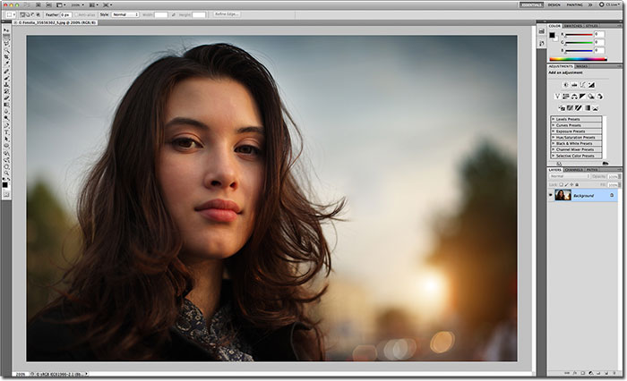 The lighter interface in Photoshop CS5. Image © 2012 Photoshop Essentials.com