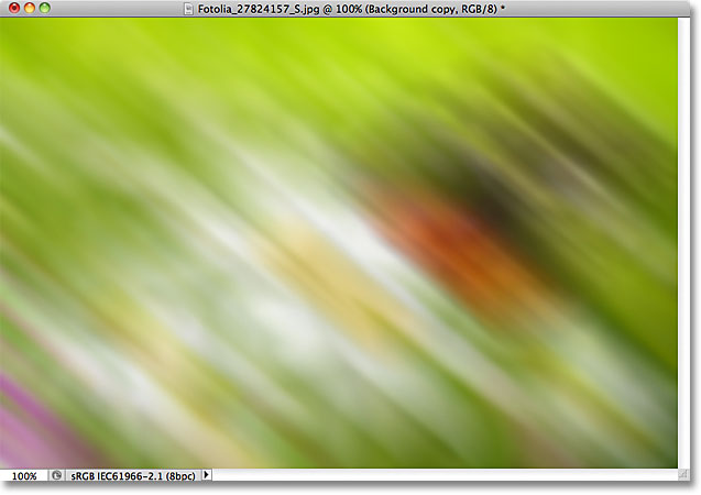 The image after blurring the Background copy layer. Image © 2011 Photoshop Essentials.com