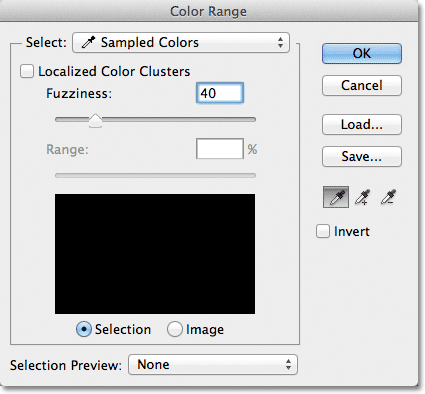 photoshop 101 color range feature