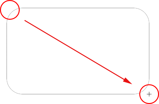 Drawing a rounded rectangle with the Rounded Rectangle Tool in Photoshop. Image © 2011 Photoshop Essentials.com