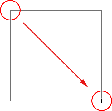 Drawing a square shape with the Rectangle Tool in Photoshop. Image © 2011 Photoshop Essentials.com