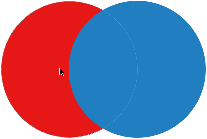 Selecting the red vector shape with the Path Selection Tool in Photoshop. Image © 2011 Photoshop Essentials.com