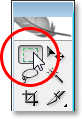 Selecting the Rectangular Marquee Tool from the Tools palette