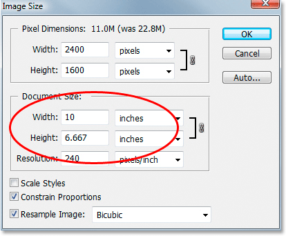 how to change image size in photoshop