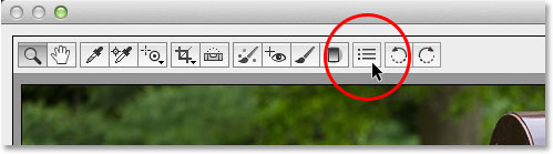 Mengklik ikon Preferences. Image © 2013 Photoshop Essentials.com