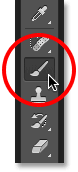 Selecting the Brush Tool.