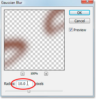 Примените фильтр Gaussian Blur, чтобы сгладить макияж