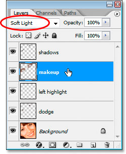 Change the blend mode to Soft Light