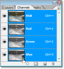 Photoshop's Channels palette