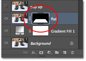 Thumbnail layer mask pada panel Layers. Image © 2012 Photoshop Essentials.com.