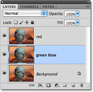 Renaming the layers. Image © 2010 Photoshop Essentials.com.