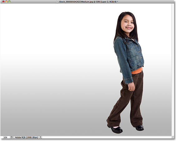 The new light gray to white background. Image © 2010 Photoshop Essentials.com.