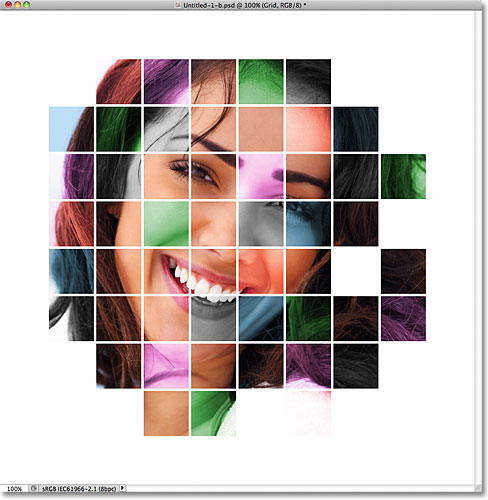 Photoshop Berwarna Grid Desain Efek. Gambar © 2011 Photoshop Essentials.com.