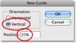 The New Panduan kotak dialog di Photoshop. Gambar © 2008 Photoshop Essentials.com.