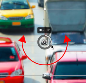 Meningkatkan jumlah Blur untuk Tilt-Shift filter 12px. Image © 2012 Photoshop Essentials.com