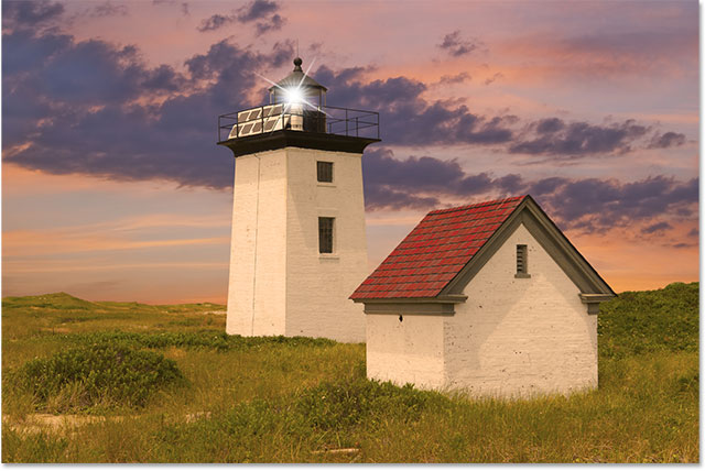 Wood End mercusuar di Provincetown, Massachusetts, Amerika Serikat. Gambar berlisensi dari Shutterstock oleh Photoshop Essentials.com