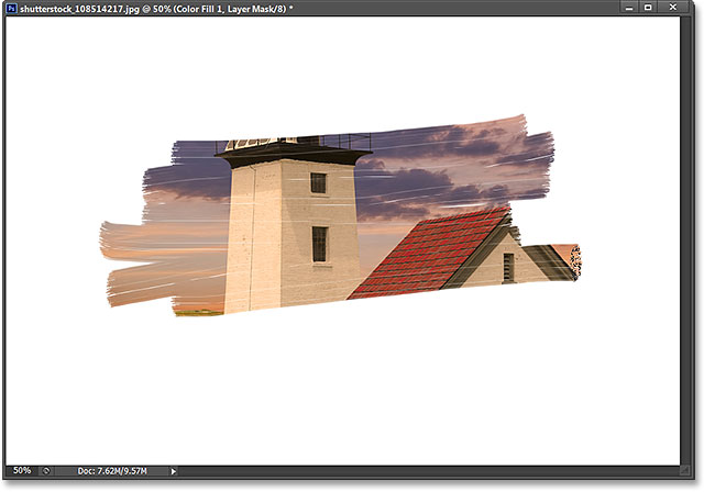 The Foreground and Background color swatches in the Tools panel. Image © 2013 Photoshop Essentials.com