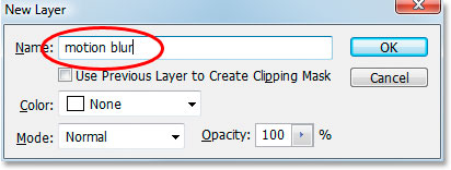 Naming my new layer