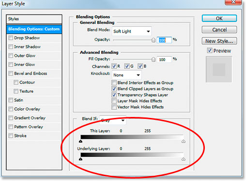 Photoshop's Layer Style dialog box