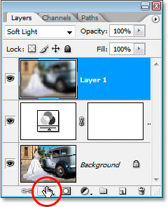 Click the Add Layer Style icon