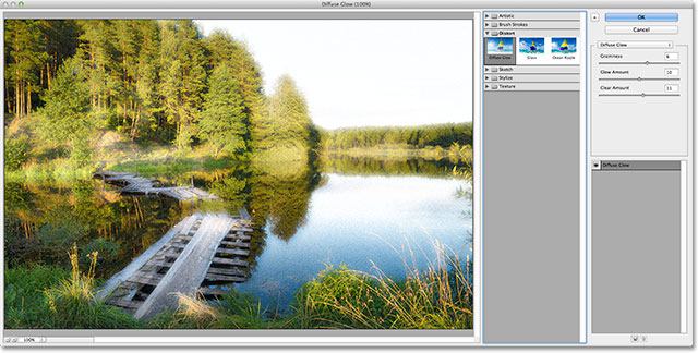 The Filter Gallery Photoshop CS6 di. Image © 2012 Photoshop Essentials.com.