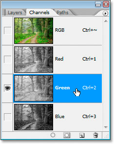 Photoshop's Channels palette