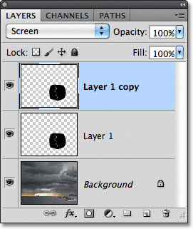 Layer 1 copy. Gambar © 2011 Photoshop Essentials.com.