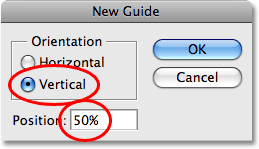 The New Panduan kotak dialog di Photoshop. Gambar © 2008 Photoshop Essentials.com.