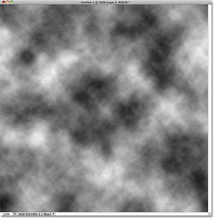 Photoshop rendered clouds. Image © 2011 Photoshop Essentials.com.