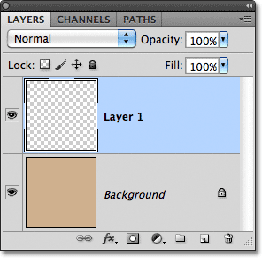 Photoshop CS5 Layers panel. Image © 2011 Photoshop Essentials.com.