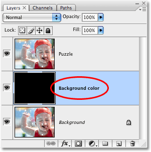 Mengganti nama layer baru. Gambar © 2008 Photoshop Essentials.com.