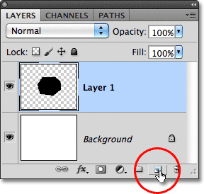 Click again on the New Layer icon. Image © 2011 Photoshop Essentials.com.