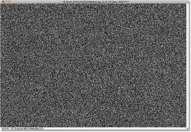Noise has been added to the Stars layer. Image © 2011 Photoshop Essentials.com