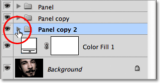 Closing the layer group. Image © 2011 Photoshop Essentials.com.