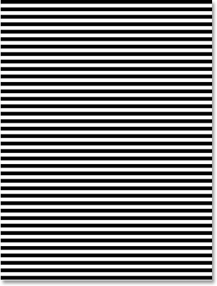 L'image est maintenant remplie de haut en bas avec des lignes noires et blanches.