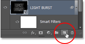 Clicking the New Layer icon in the Layers panel. Image © 2013 Photoshop Essentials.com