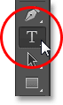 Selecting the Type Tool in Photoshop CS6. Image © 2013 Photoshop Essentials.com
