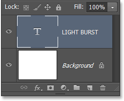 Panel Layers menampilkan teks pada layer Type. Image © 2013 Photoshop Essentials.com