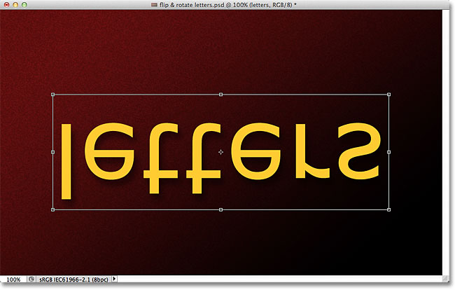 rotate-flip-and-scale-individual-letters-in-text-photoshop-tutorial