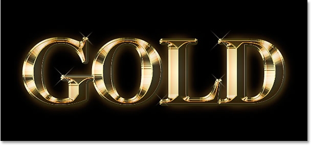 Gold Letters Photoshop