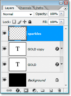 Photoshop's Layers palette.