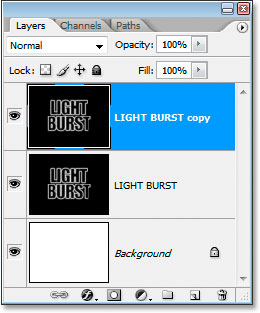 Photoshop Efek Teks: Copy layer teks