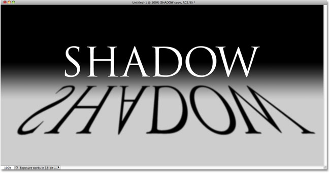 The Gaussian Blur kotak dialog. Image © 2010 Photoshop Essentials.com.