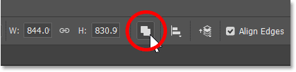 Clicking the Path Operations icon.