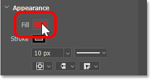 Choosing a shape from the Custom Shape Picker in Photoshop