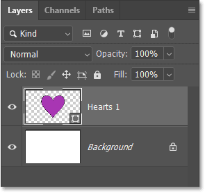 Photoshop's Layers panel showing the new shape layer