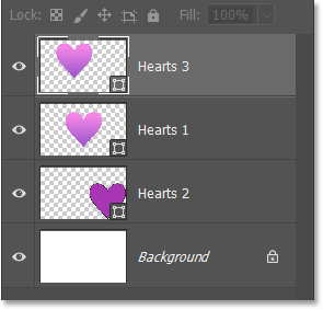 The new shape layer appears above the original in the Layers panel