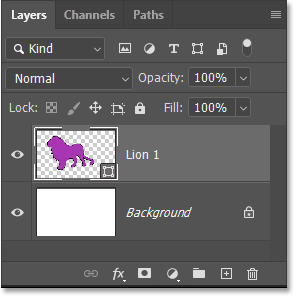 Photoshop's Layers panel showing the new shape layer.